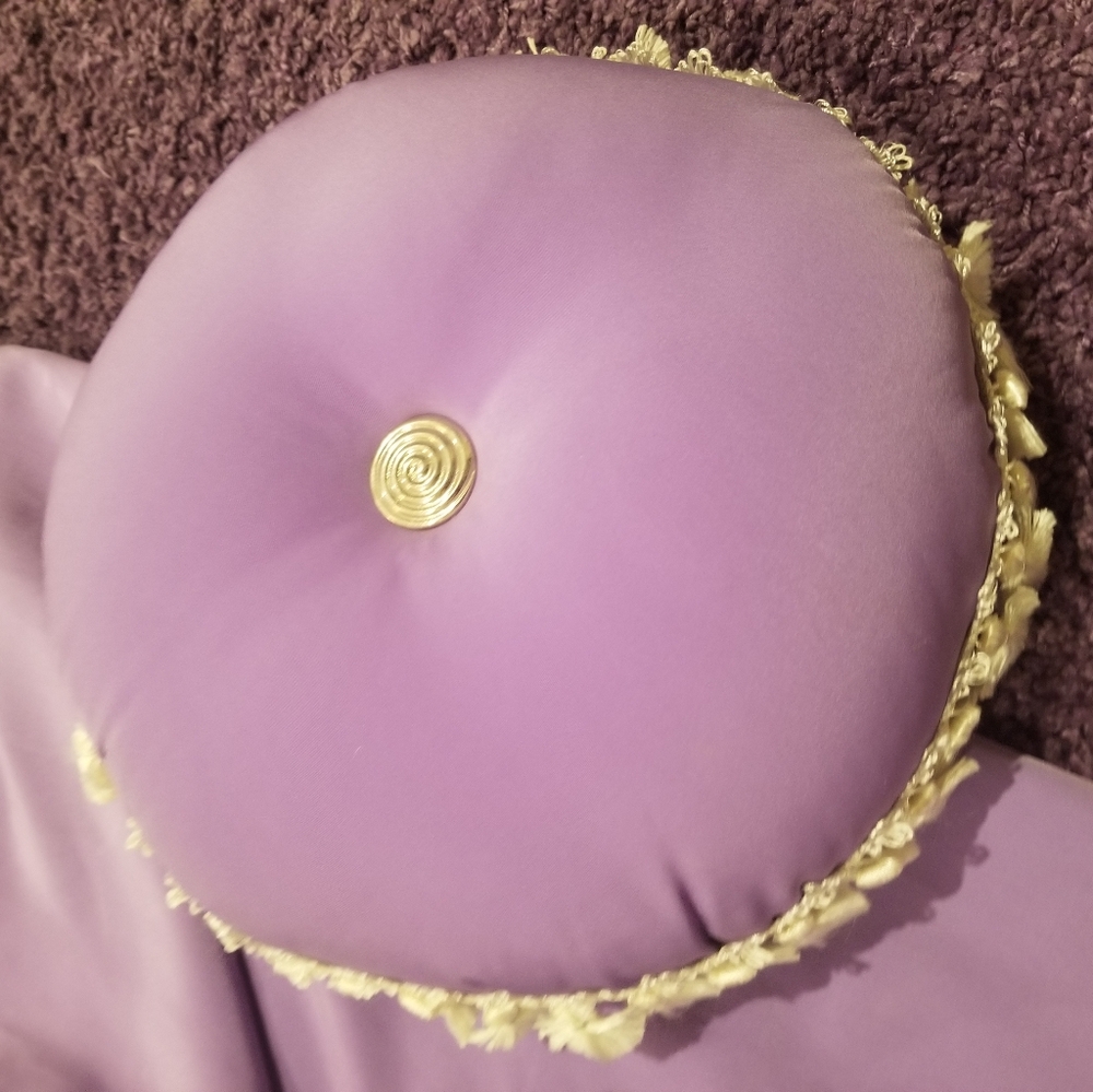 2 Custom Made Round Pillows